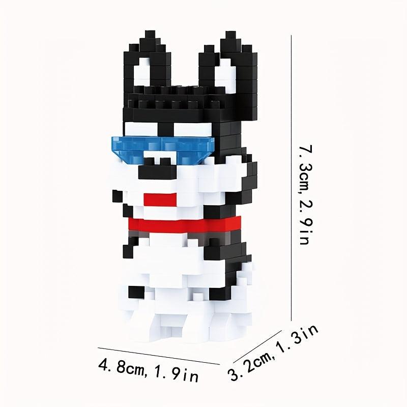 Siberian Husky Building Blocks DIY Model Educational Toy