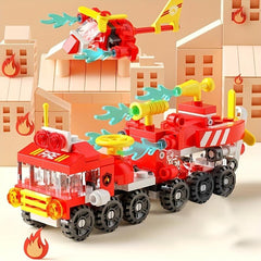 6 in 1 City Fire Brigade Building Blocks - Toys For Kids