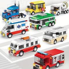 City Car Building Blocks Puzzle Toys Boy Gift