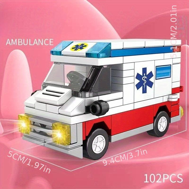 City Car Building Blocks Puzzle Toys Boy Gift