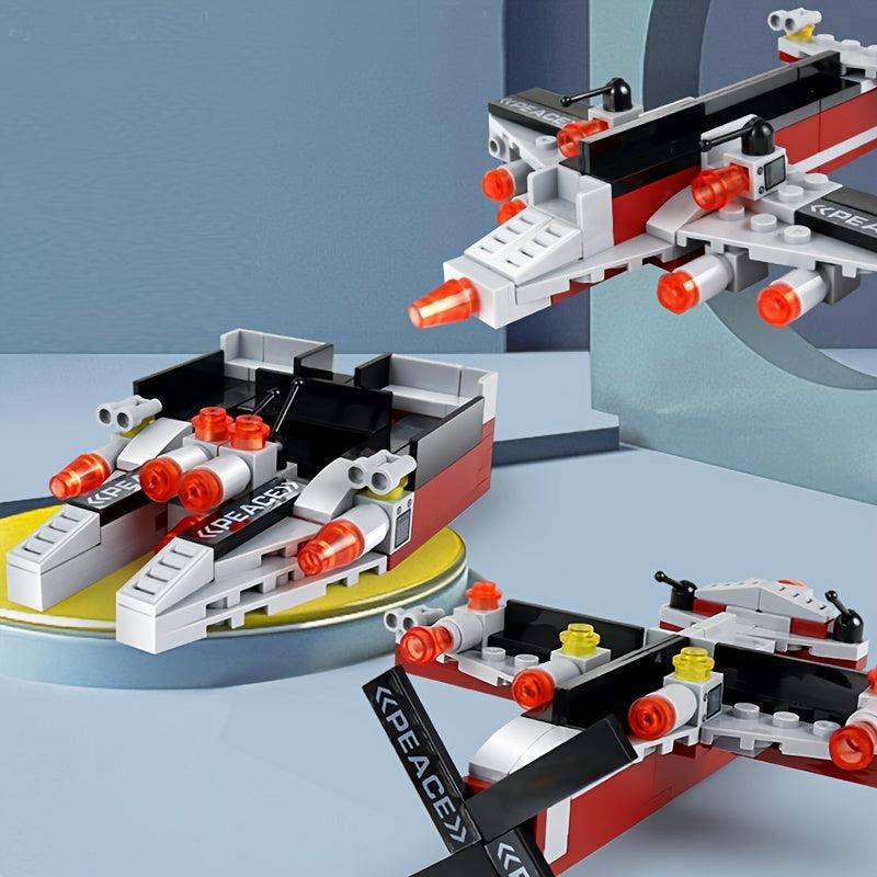 651pcs Aircraft Carrier Building Blocks Kids Toys