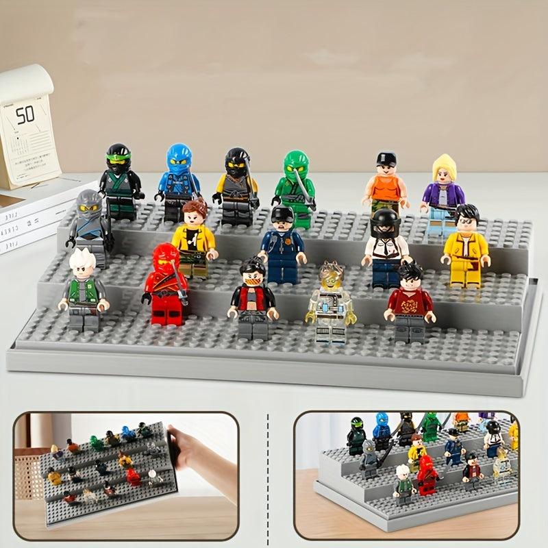 Large Building Block Doll DIY Display Box Dust Cover Storage
