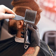 2Pcs Men's Barber Comb Heat Resistant Clipper Comb