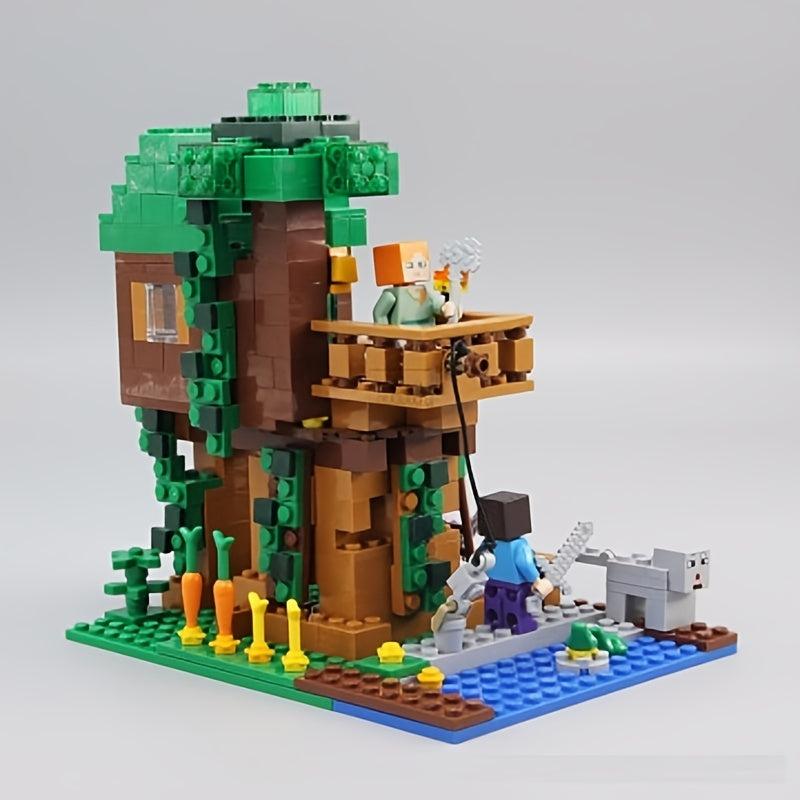 Wood Tree House Kids Toy Halloween Christmas