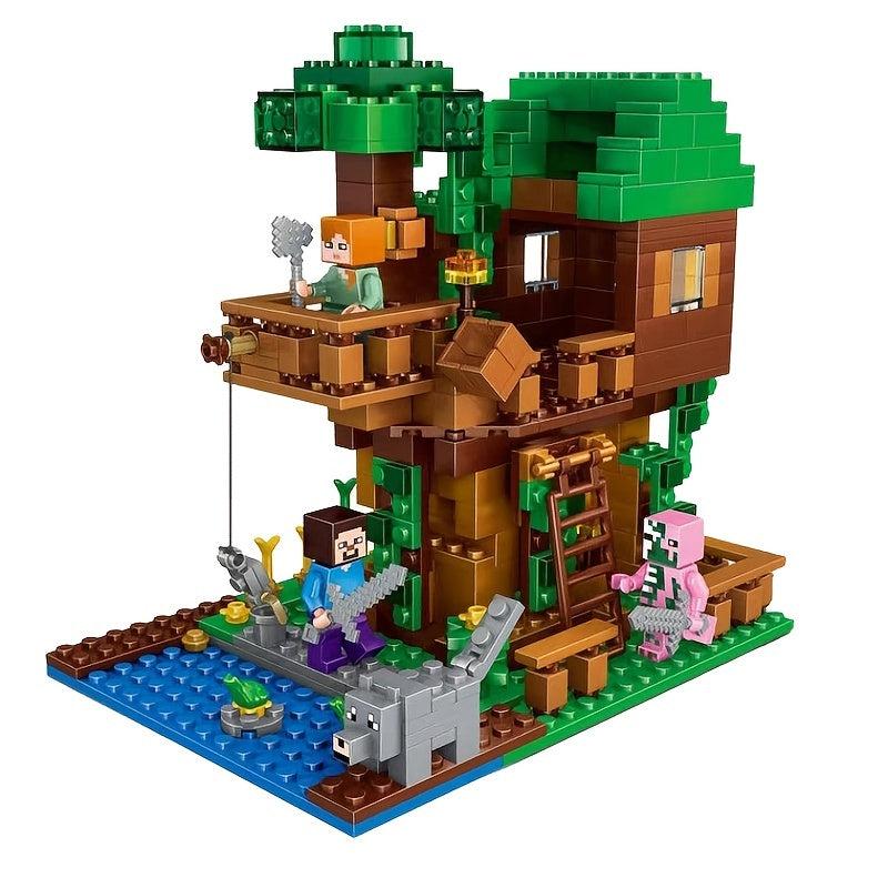 Wood Tree House Kids Toy Halloween Christmas