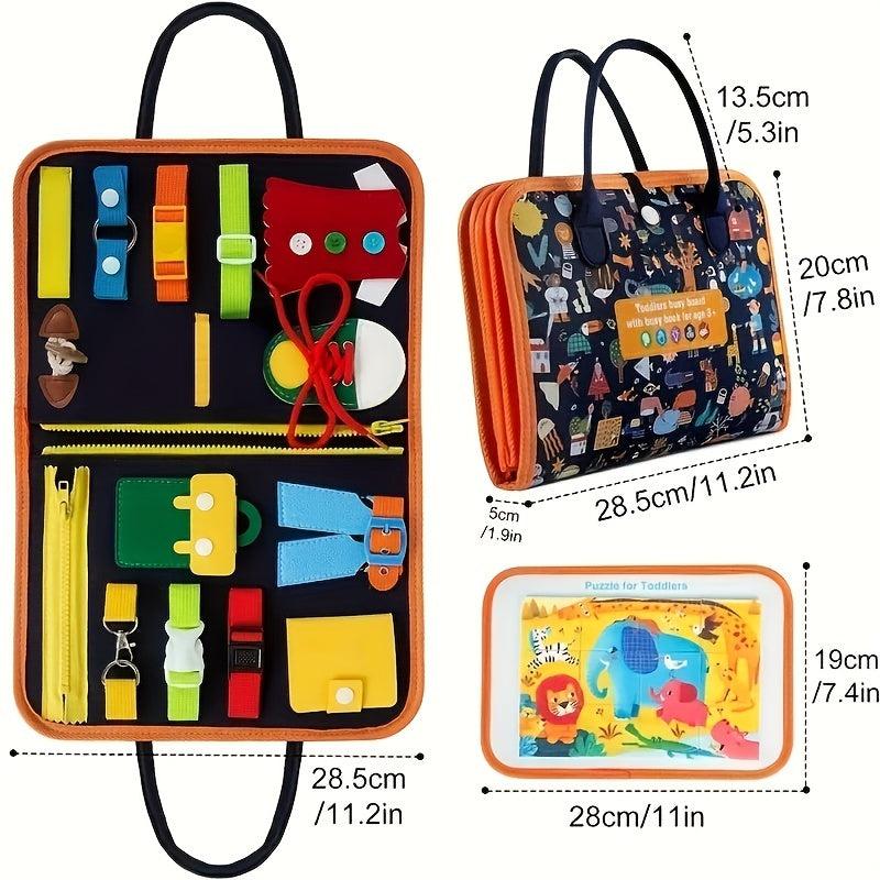 Toddler Sensory Board Toy for Fine Motor Skills Development