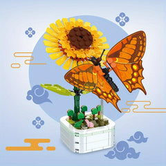 Creative Flower Building Block Kit for Children - Christmas Gift