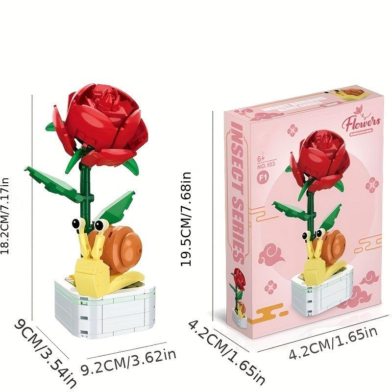 Creative Flower Building Block Kit for Children - Christmas Gift