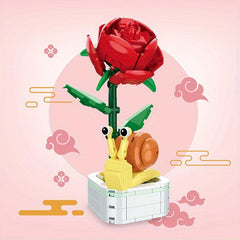 Creative Flower Building Block Kit for Children - Christmas Gift