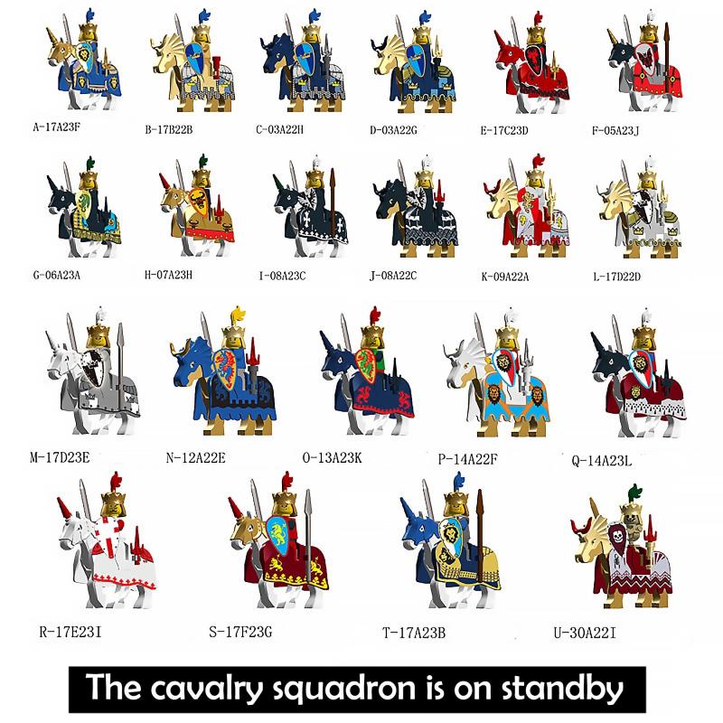 Knights Corps Battle Horse Set with Sword Shield