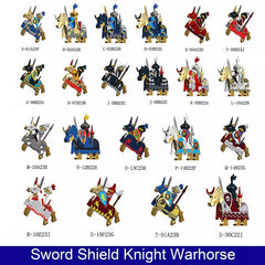 Knights Corps Battle Horse Set with Sword Shield