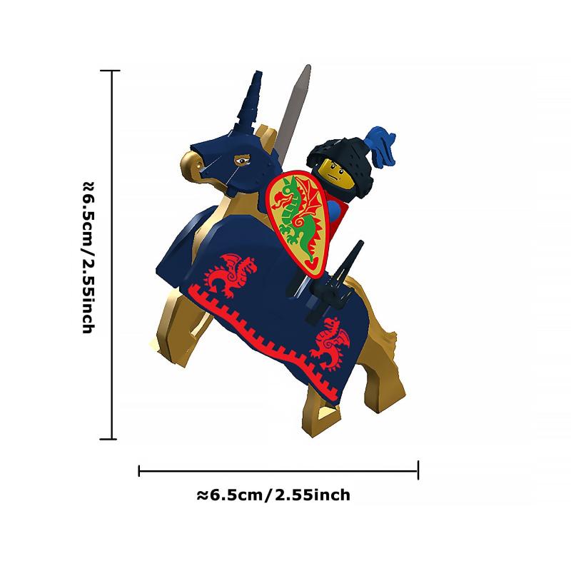 Knights Corps Battle Horse Set with Sword Shield