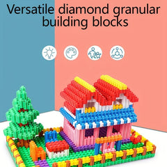 1100pcs Mini Micro Puzzle Building Block 8mm Plastic DIY Puzzle Diamond