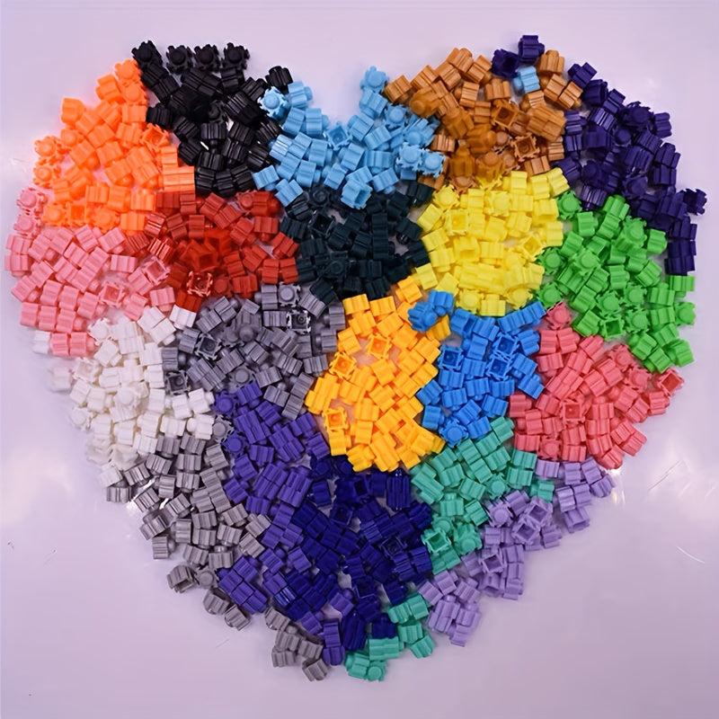 1100pcs Mini Micro Puzzle Building Block 8mm Plastic DIY Puzzle Diamond