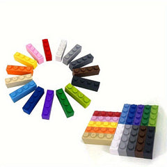 60pcs 1x4 Brick Building Blocks Multiple Colors DIY Refill Pack
