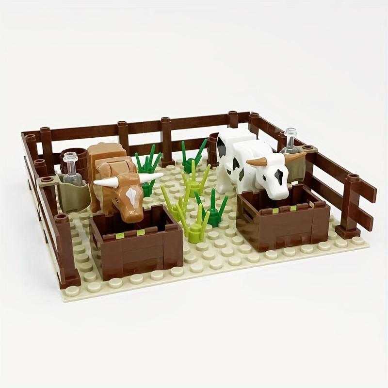 Cow Scene Particle Building Blocks