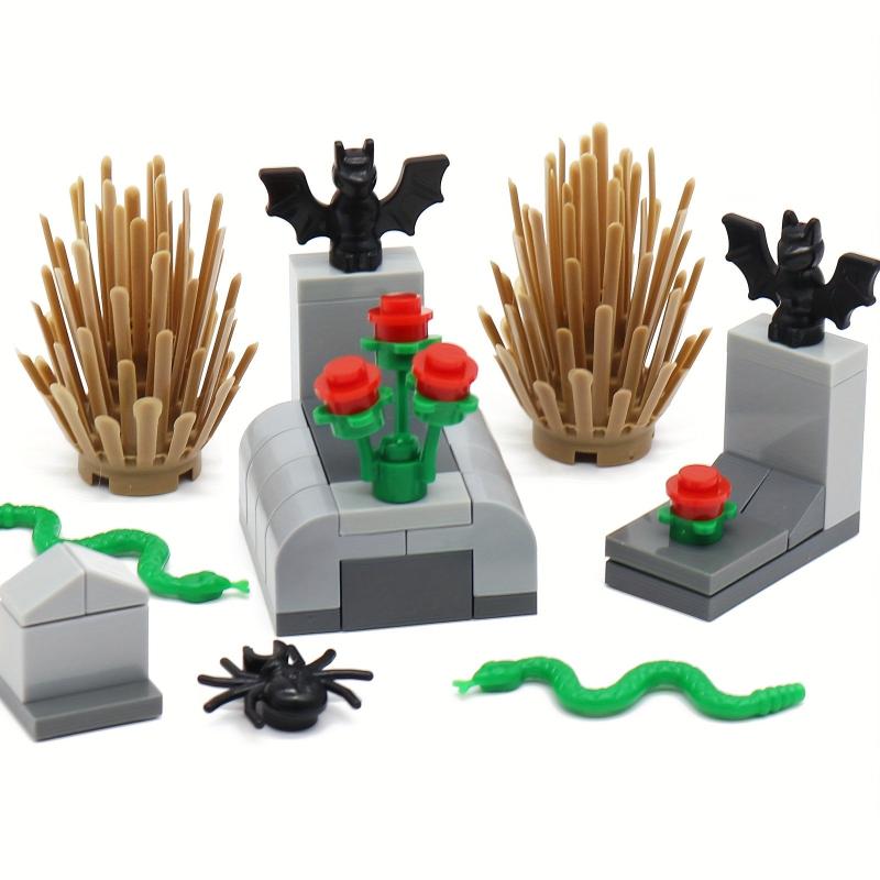 111pcs Halloween Building Blocks Set DIY Bricks Model Kit Tomb Graveyard Toys
