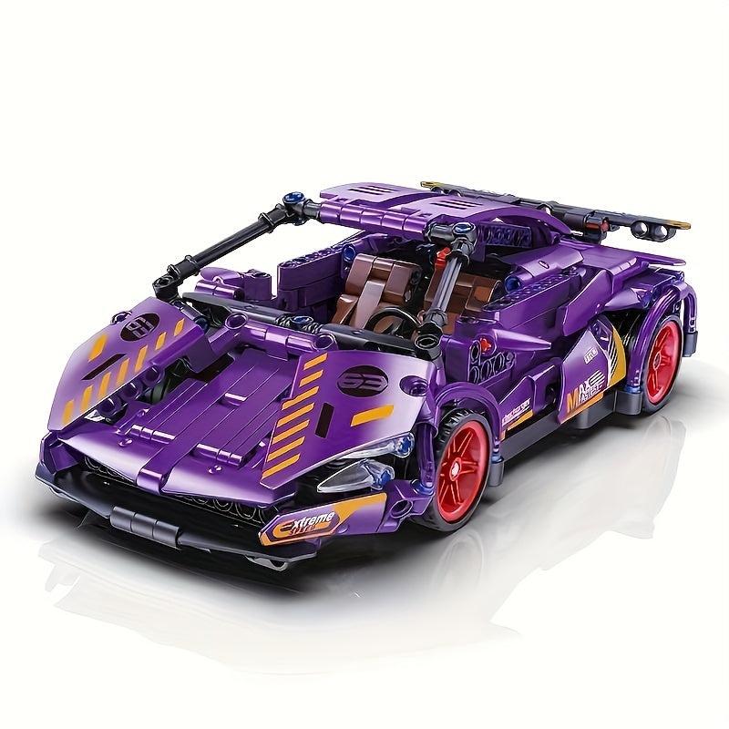 470pcs Purple Pull Back Racing Car Toy Model Gift
