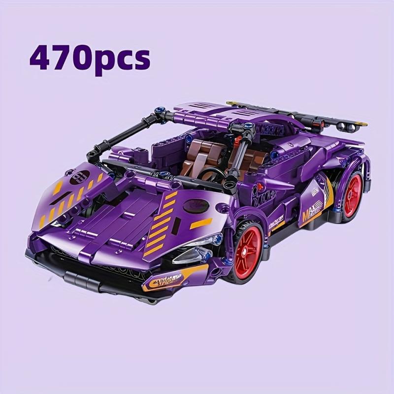 470pcs Purple Pull Back Racing Car Toy Model Gift