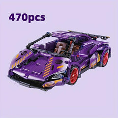 470pcs Purple Pull Back Racing Car Toy Model Gift