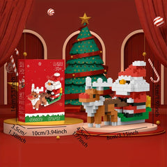 Small Santa Claus Building Blocks Puzzle 3D Decoration