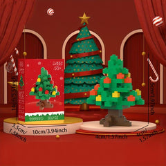 Small Santa Claus Building Blocks Puzzle 3D Decoration