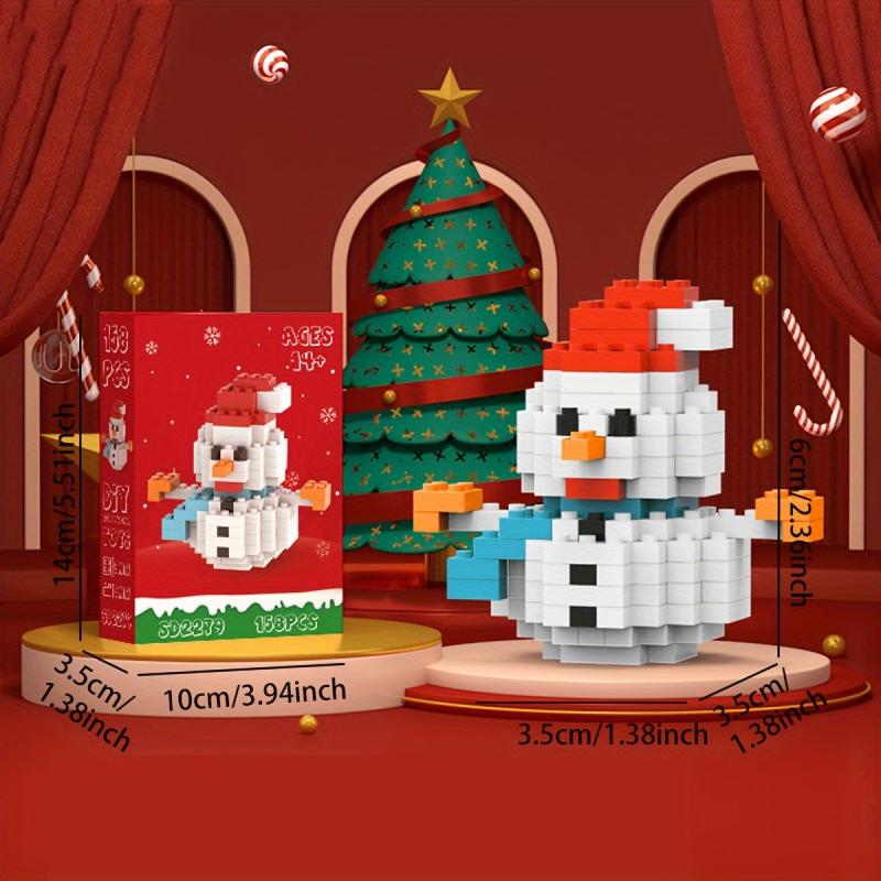 Small Santa Claus Building Blocks Puzzle 3D Decoration