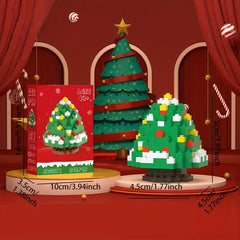 Small Santa Claus Building Blocks Puzzle 3D Decoration