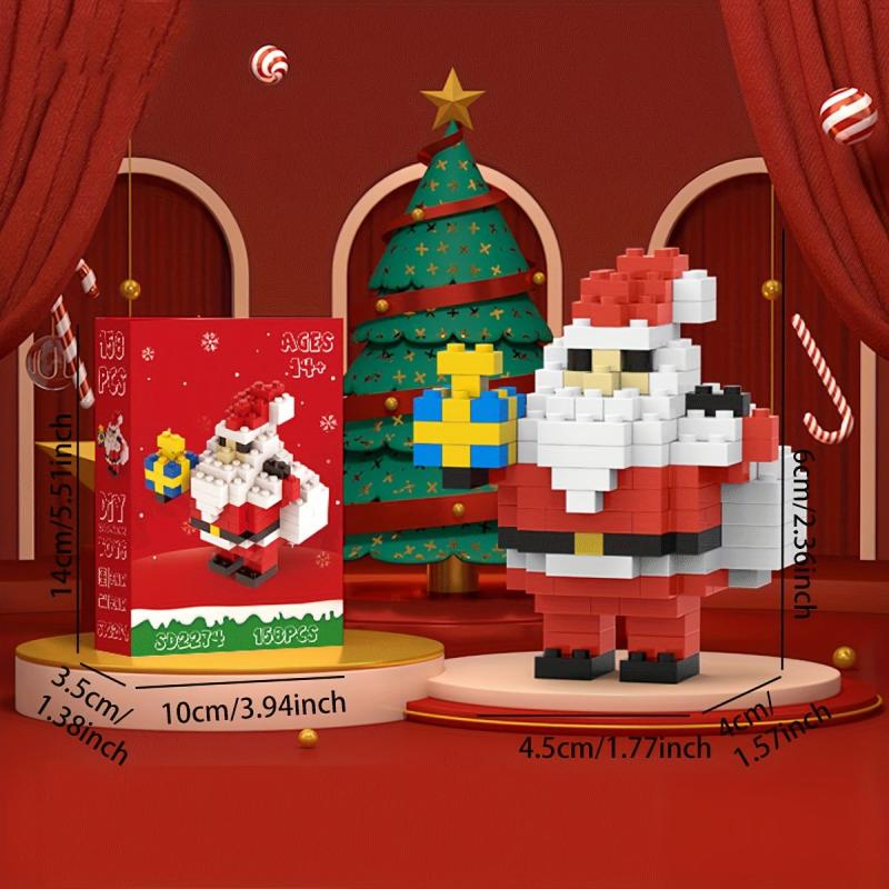 Small Santa Claus Building Blocks Puzzle 3D Decoration