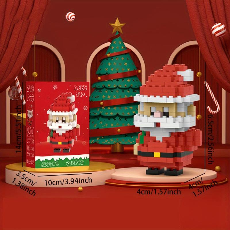 Small Santa Claus Building Blocks Puzzle 3D Decoration