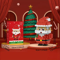 Small Santa Claus Building Blocks Puzzle 3D Decoration