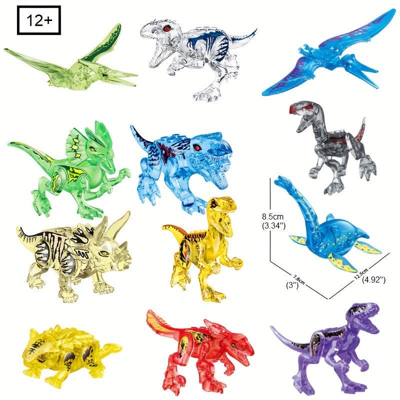 Mini Crystal Dinosaur Building Blocks Educational Toy Gift