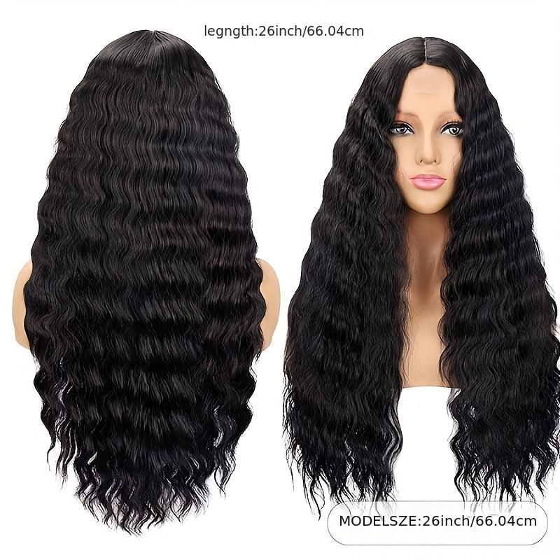 Long Curly Fluffy Wig for Daily Party Decors Photography Props