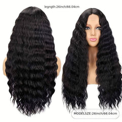 Long Curly Fluffy Wig for Daily Party Decors Photography Props