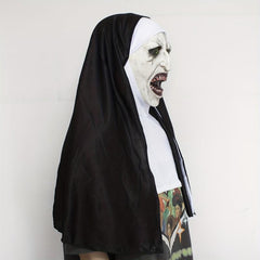 Nun Scary Mask Men's Dress Up Costume Mask for Halloween