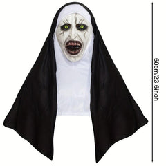 Nun Scary Mask Men's Dress Up Costume Mask for Halloween