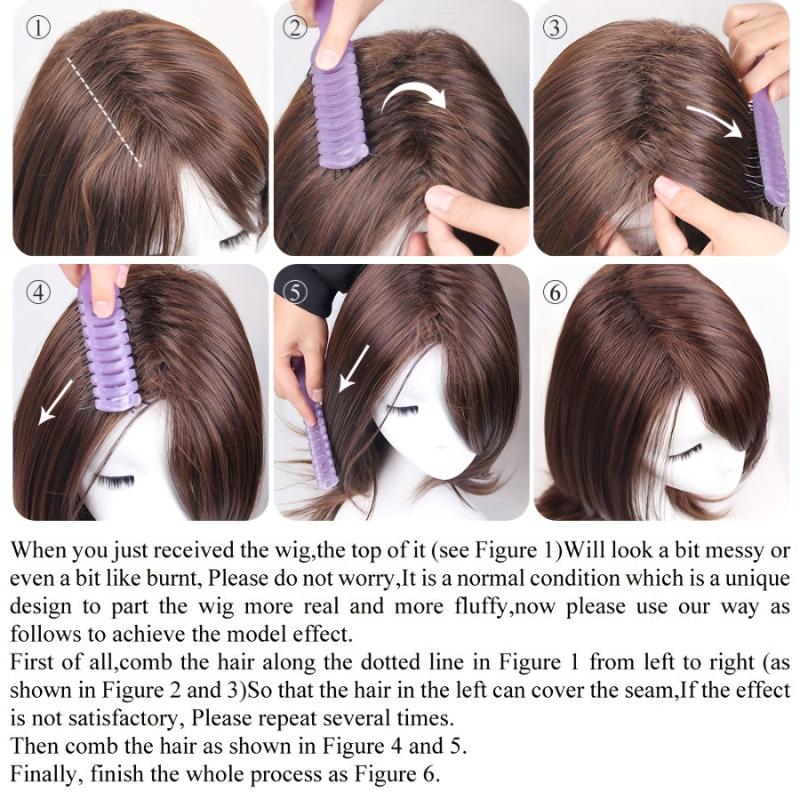 Long Straight Wig Women Charming Synthetic Fiber Wig