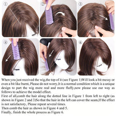 Long Straight Wig Women Charming Synthetic Fiber Wig