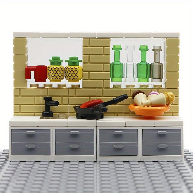 4pcs City Furniture Accessories Boxes Compatible With Major Brands