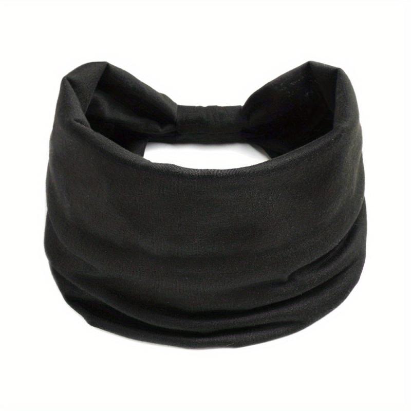 Solid Stretchy Sports Headband Wide Yoga Hairband Multicolor Women's Hairband