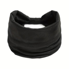 Solid Stretchy Sports Headband Wide Yoga Hairband Multicolor Women's Hairband