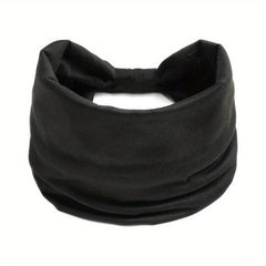 Solid Stretchy Sports Headband Wide Yoga Hairband Multicolor Women's Hairband