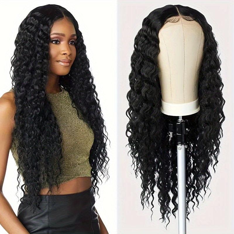 66cm Middle Parted Ringlets Wig Natural Fluffy Heat Resistant Wig for Women