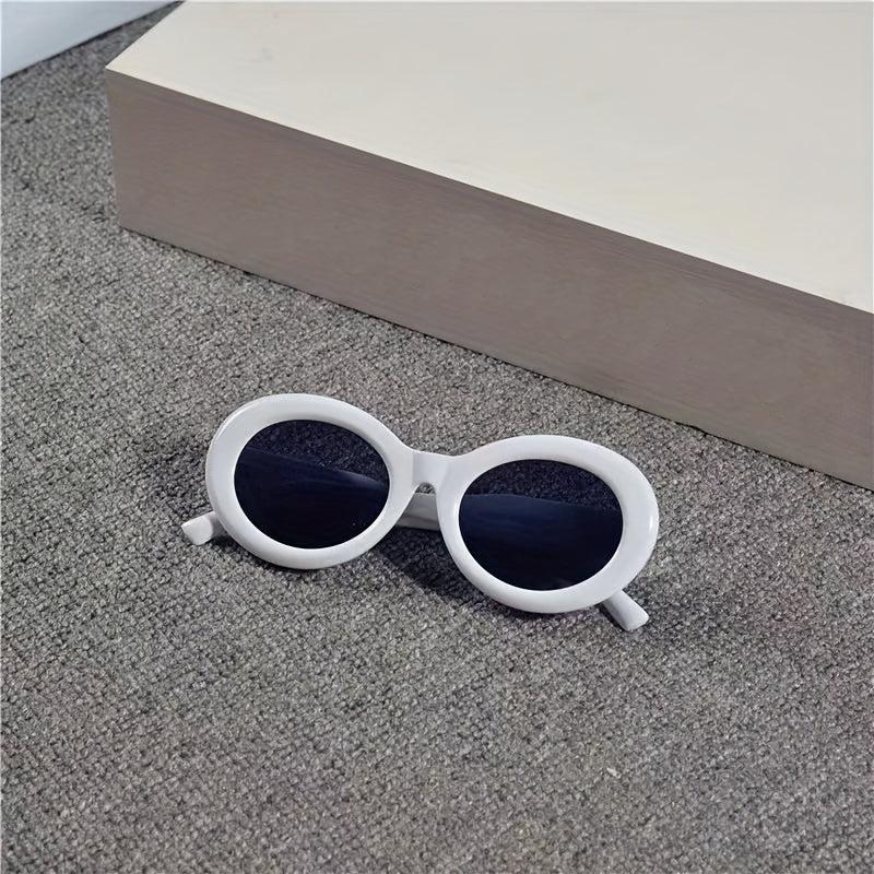 Retro Small Sunglasses Big Thick Bold Frame Unisex