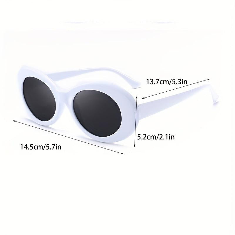 Retro Small Sunglasses Big Thick Bold Frame Unisex