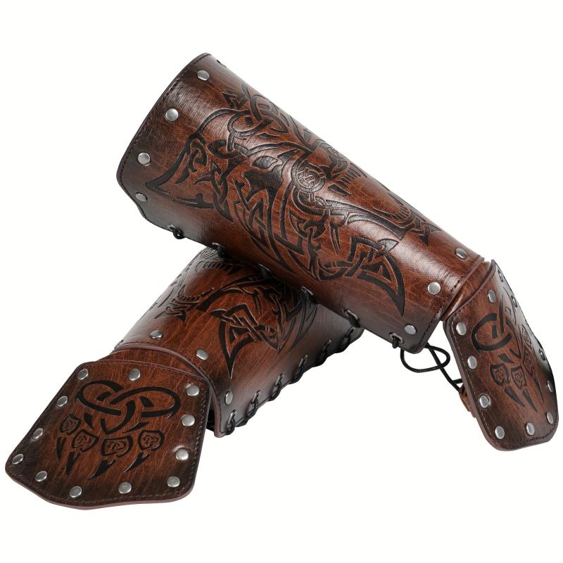 Medieval Arm Bracer Costume Knight Wristband Arm Armor Arm Guards