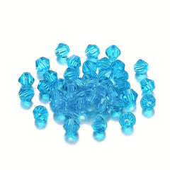 4mm Rhombus Glass Crystal Loose Beads DIY Jewelry Accessories