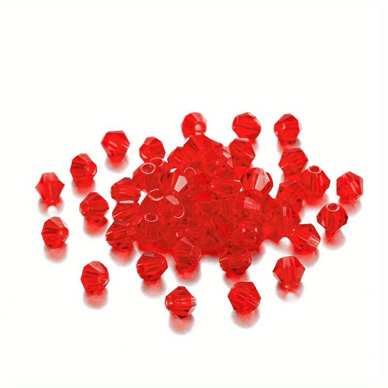 4mm Rhombus Glass Crystal Loose Beads DIY Jewelry Accessories