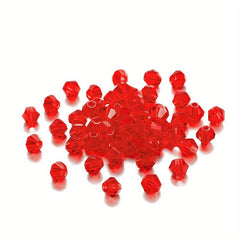 4mm Rhombus Glass Crystal Loose Beads DIY Jewelry Accessories