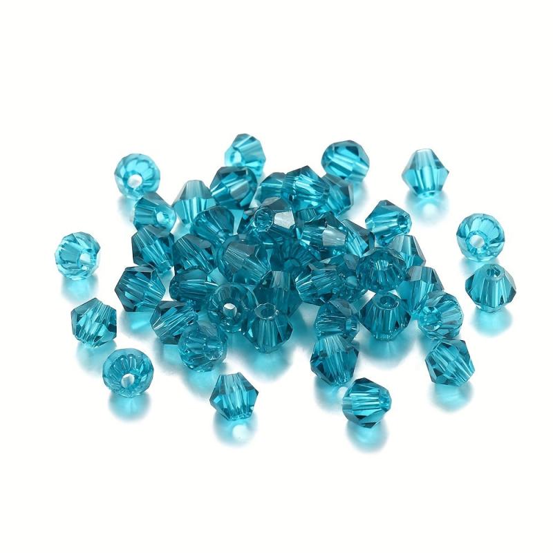 4mm Rhombus Glass Crystal Loose Beads DIY Jewelry Accessories